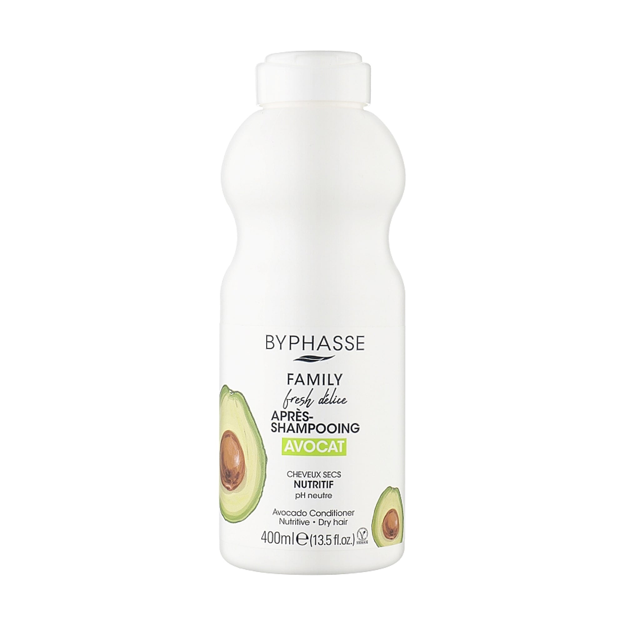 Кондиціонер Byphasse Family Fresh Delice для сухого волосся, з авокадо, 400 мл